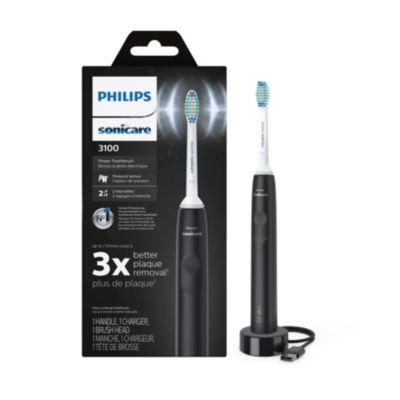 Philips Sonicare - 3100 Series Sonic Electric Toothbrush Black -  0075020100733