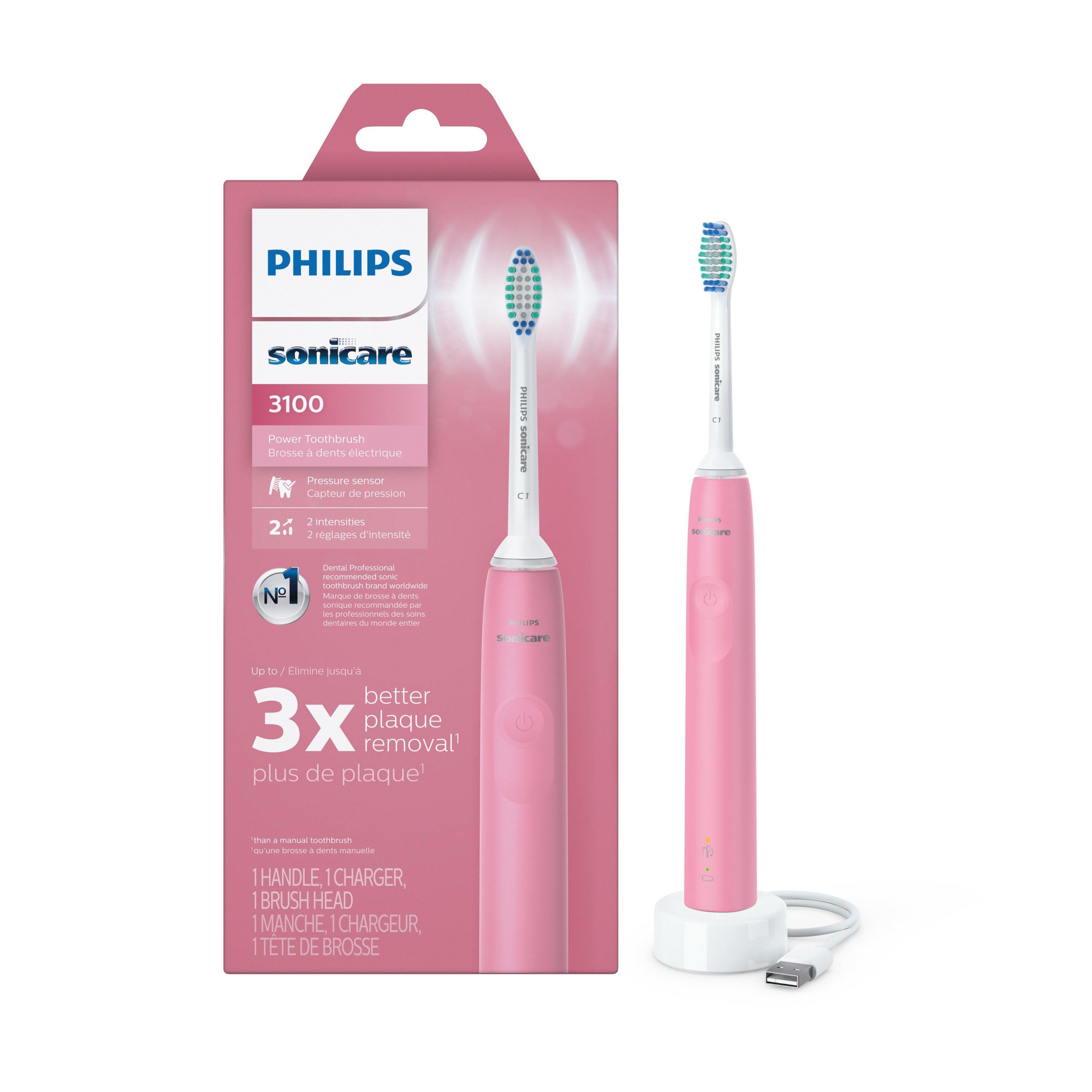 Philips Sonicare  - 3100 Series Sonic Electric Toothbrush Pink