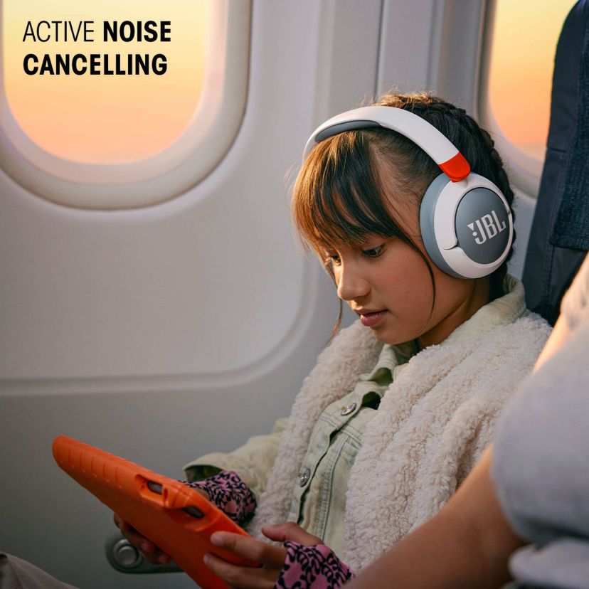 JUNIOR 470NC Kid Safe Wireless Over Ear Noise Cancelling Headphones White