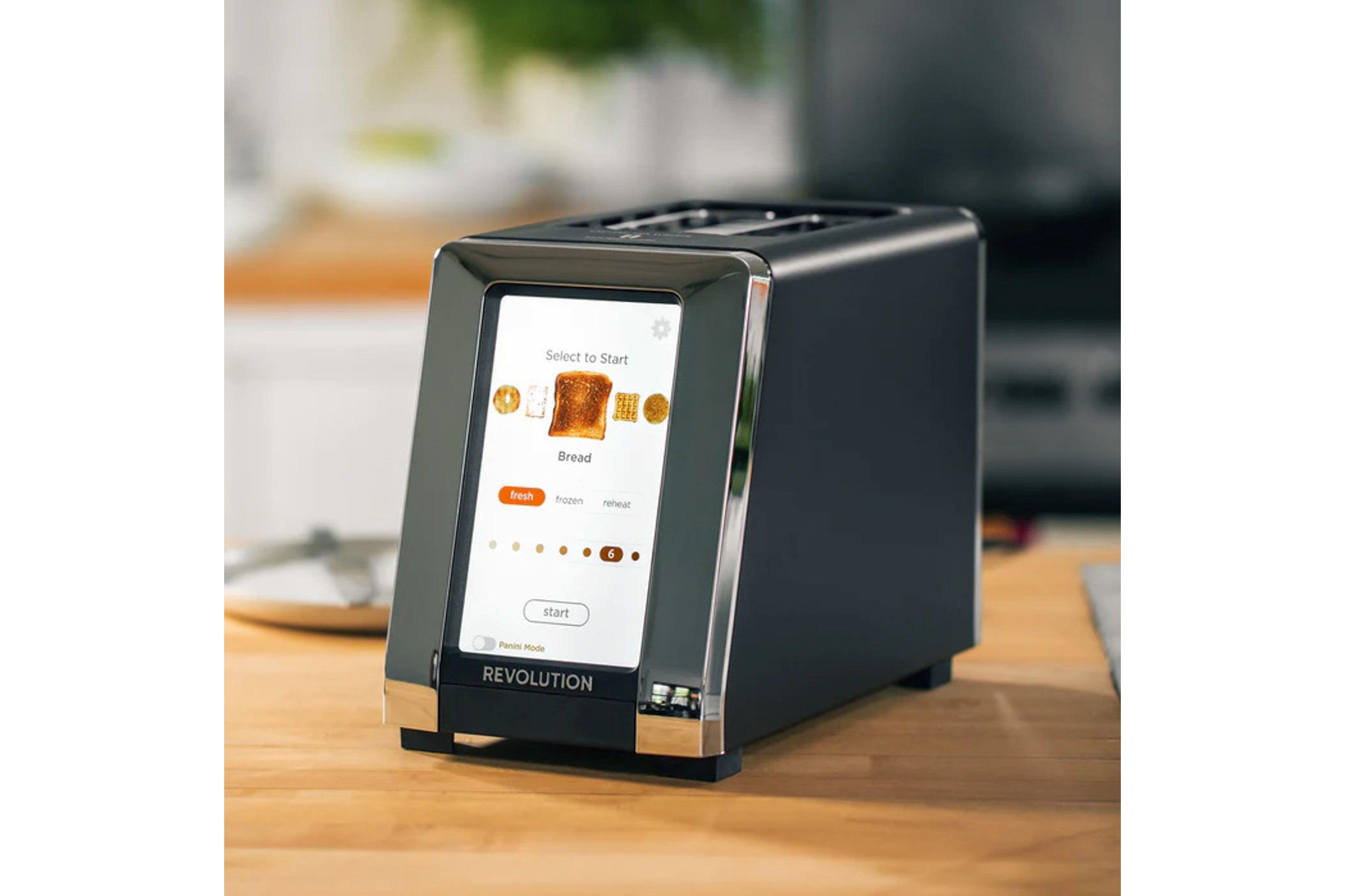 R180 Connect InstaGLO Touchscreen Toaster Matte Black/Chrome