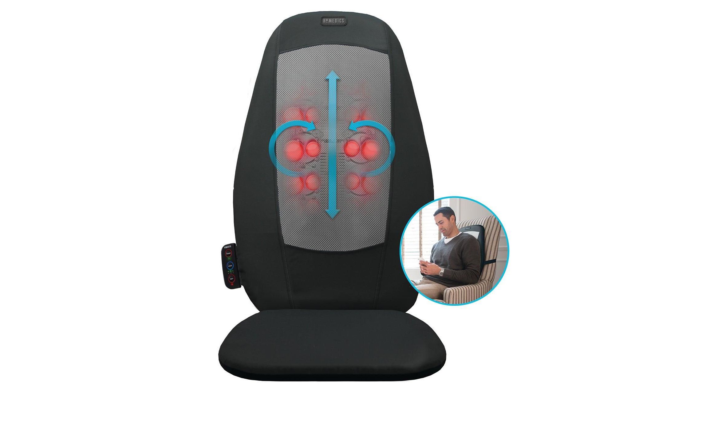 Homedics Shiatsu Massage Cushion w/ Heat