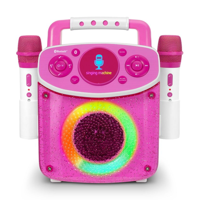 Mini Sparkle Karaoke Machine Pink