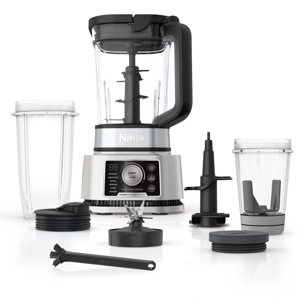 Foodi Power Blender & Processor System with Smoothie Bowl Maker and Nutrient Extractor + 4-in-1 Blender 1400WP