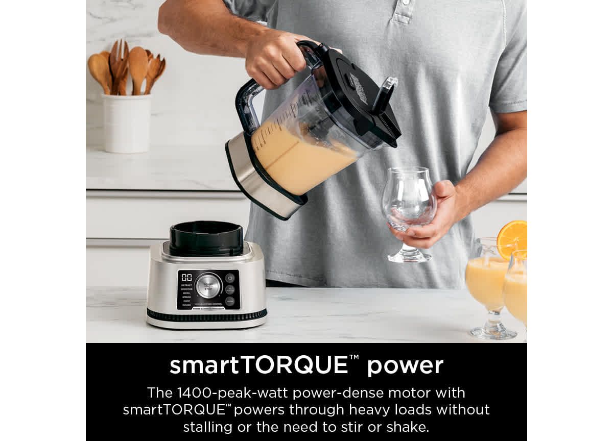 Foodi Power Blender & Processor System with Smoothie Bowl Maker and Nutrient Extractor + 4-in-1 Blender 1400WP
