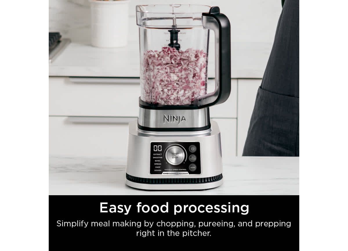 Foodi Power Blender & Processor System with Smoothie Bowl Maker and Nutrient Extractor + 4-in-1 Blender 1400WP