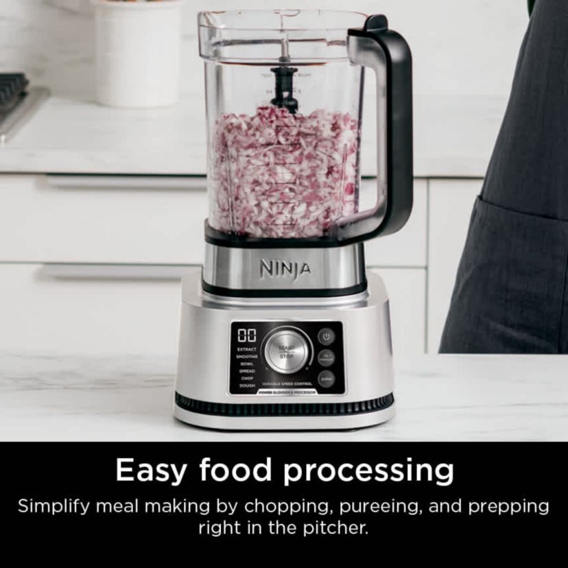 Foodi Power Blender & Processor System with Smoothie Bowl Maker and Nutrient Extractor + 4-in-1 Blender 1400WP