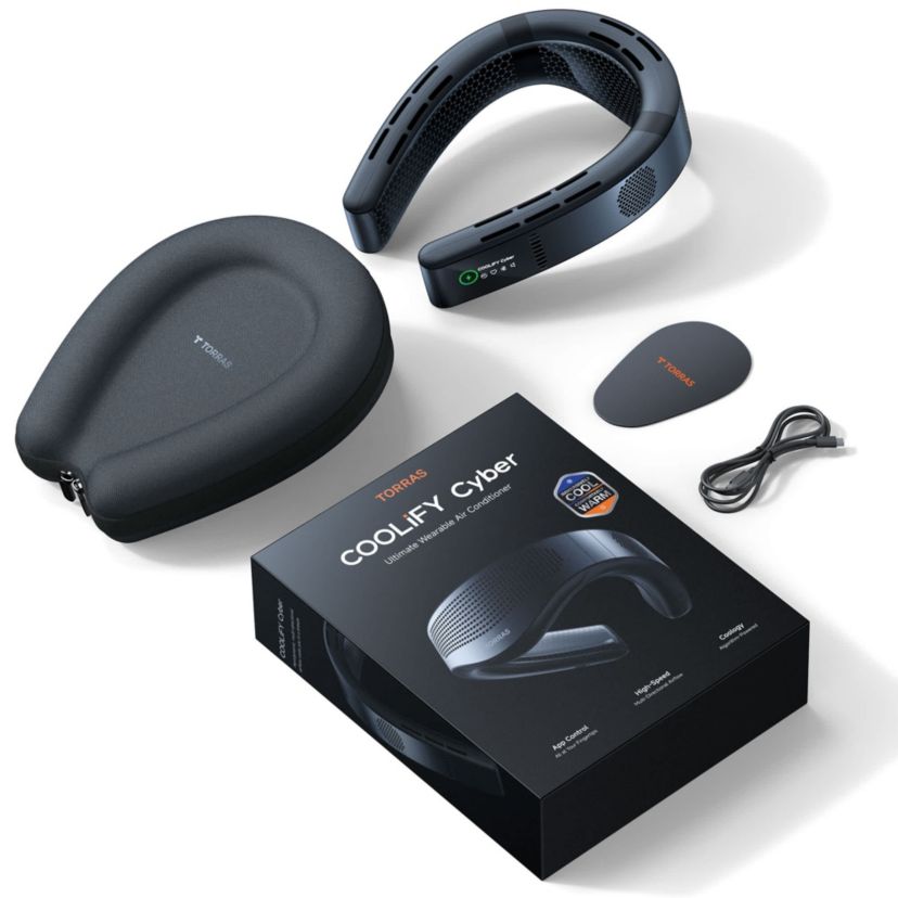 Torras COOLiFY Cyber Wearable Air Conditioner Cascade Black | Belk
