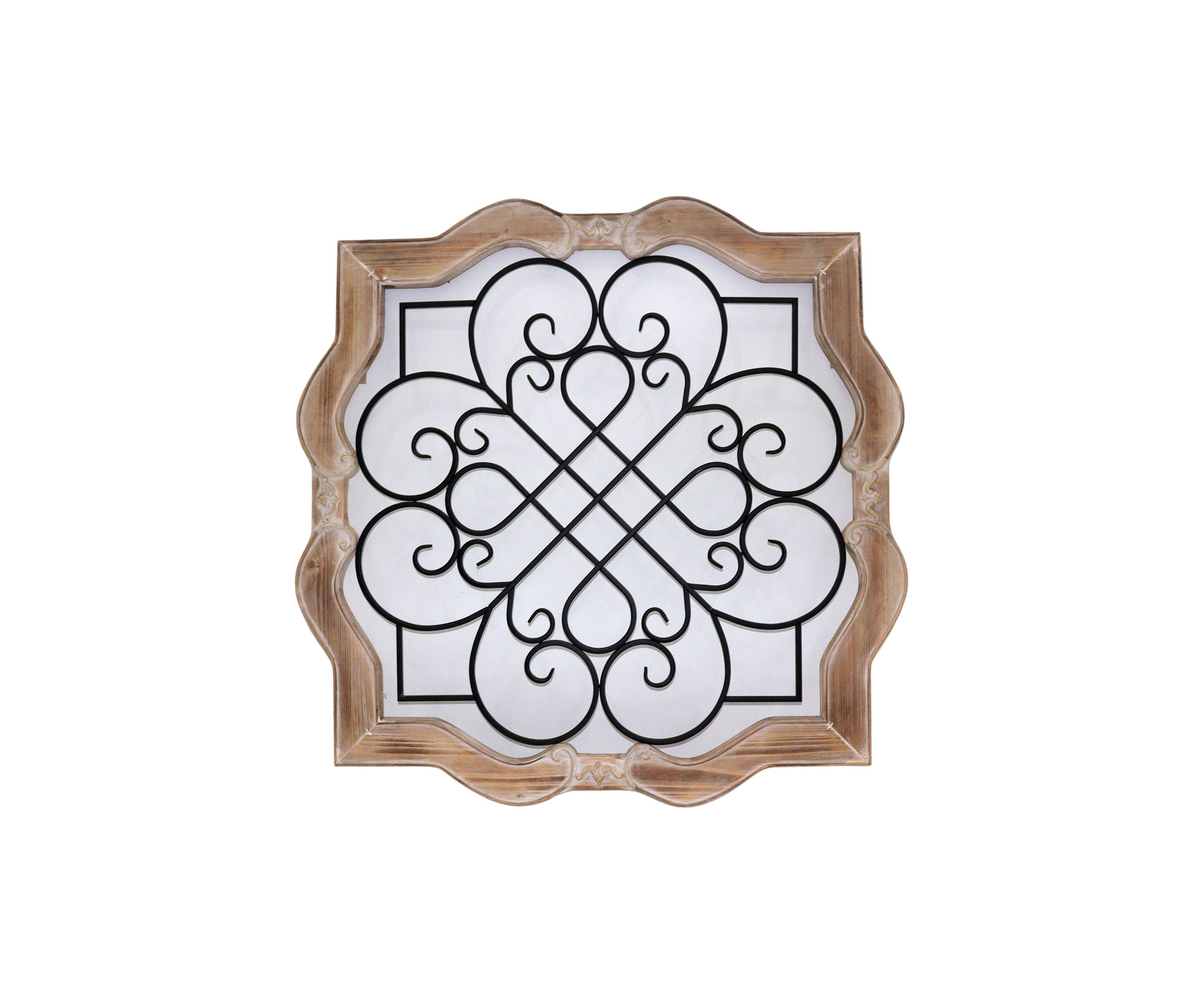 Scalloped Mixed Media Wall Art 