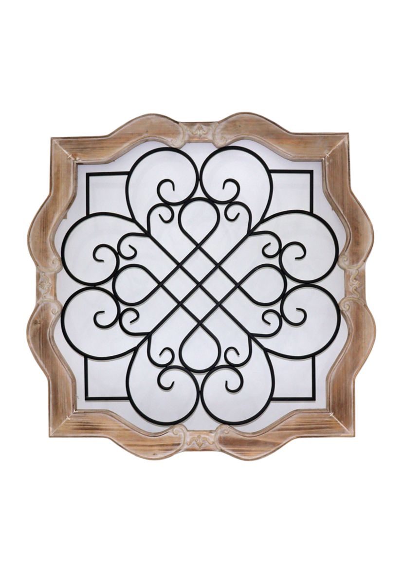 Scalloped Mixed Media Wall Art 