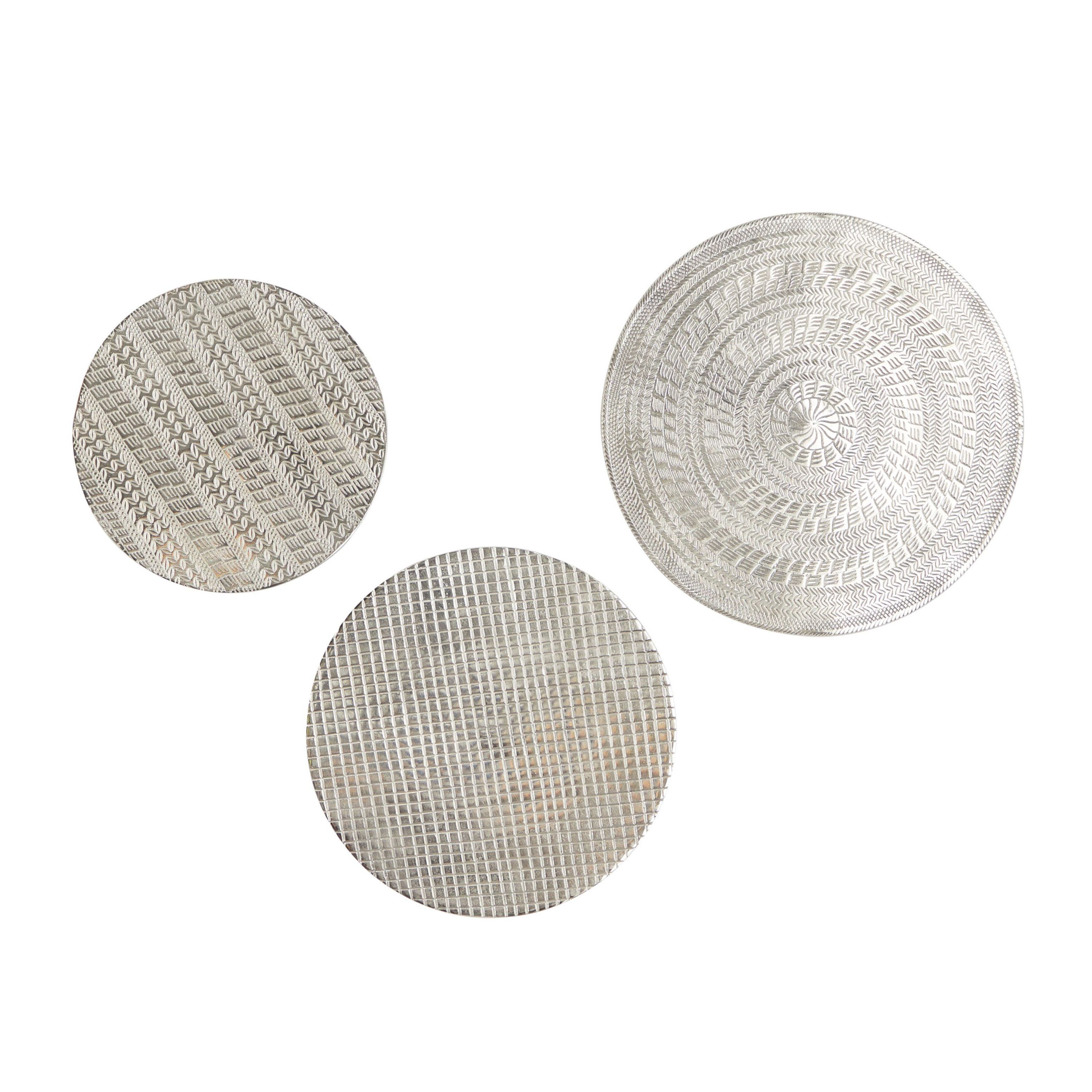 Modern Aluminum Wall Decor - Set of 3