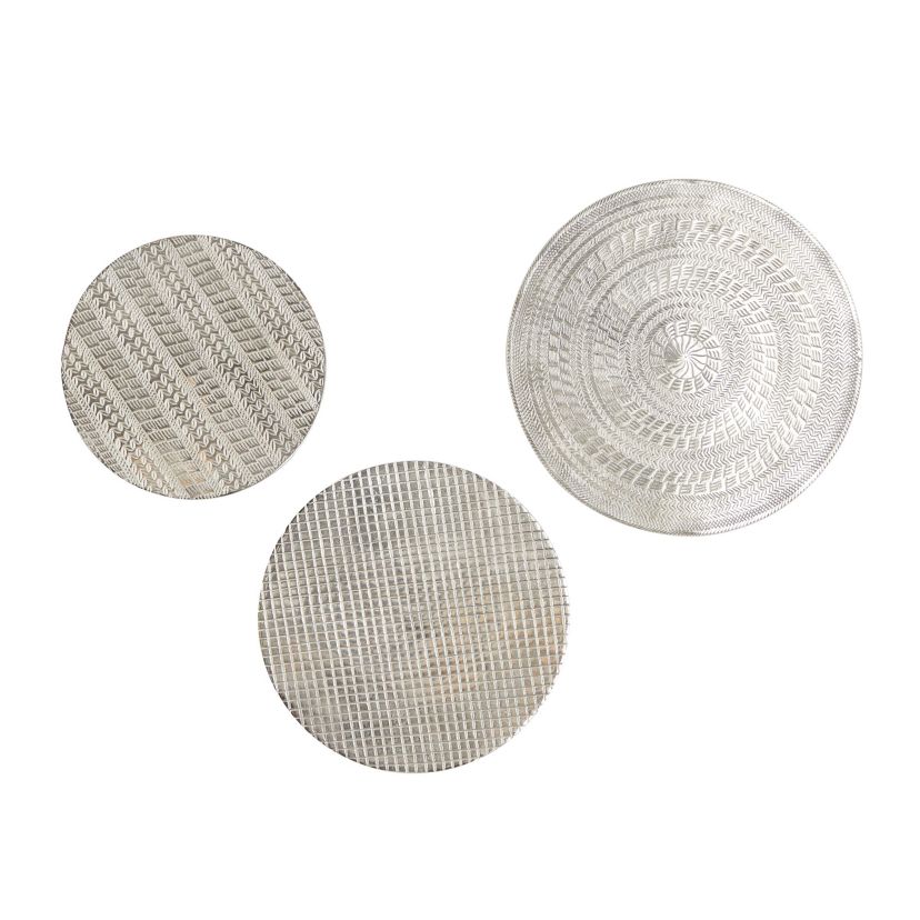 Modern Aluminum Wall Decor - Set of 3