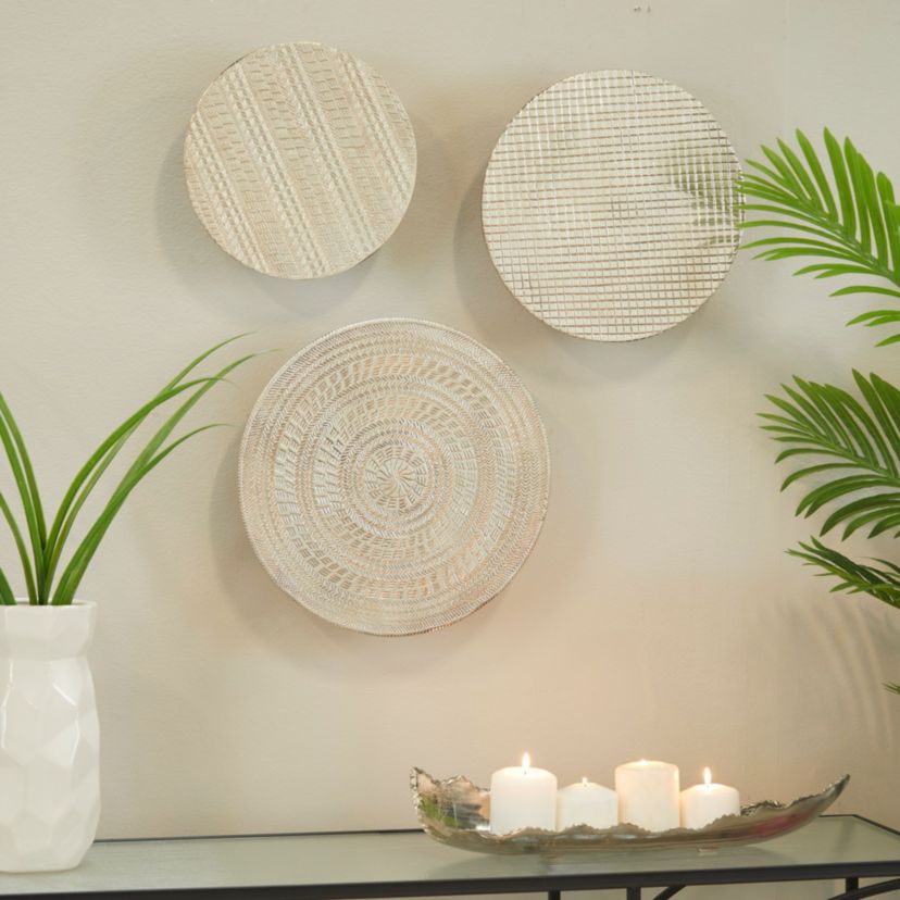 Modern Aluminum Wall Decor - Set of 3