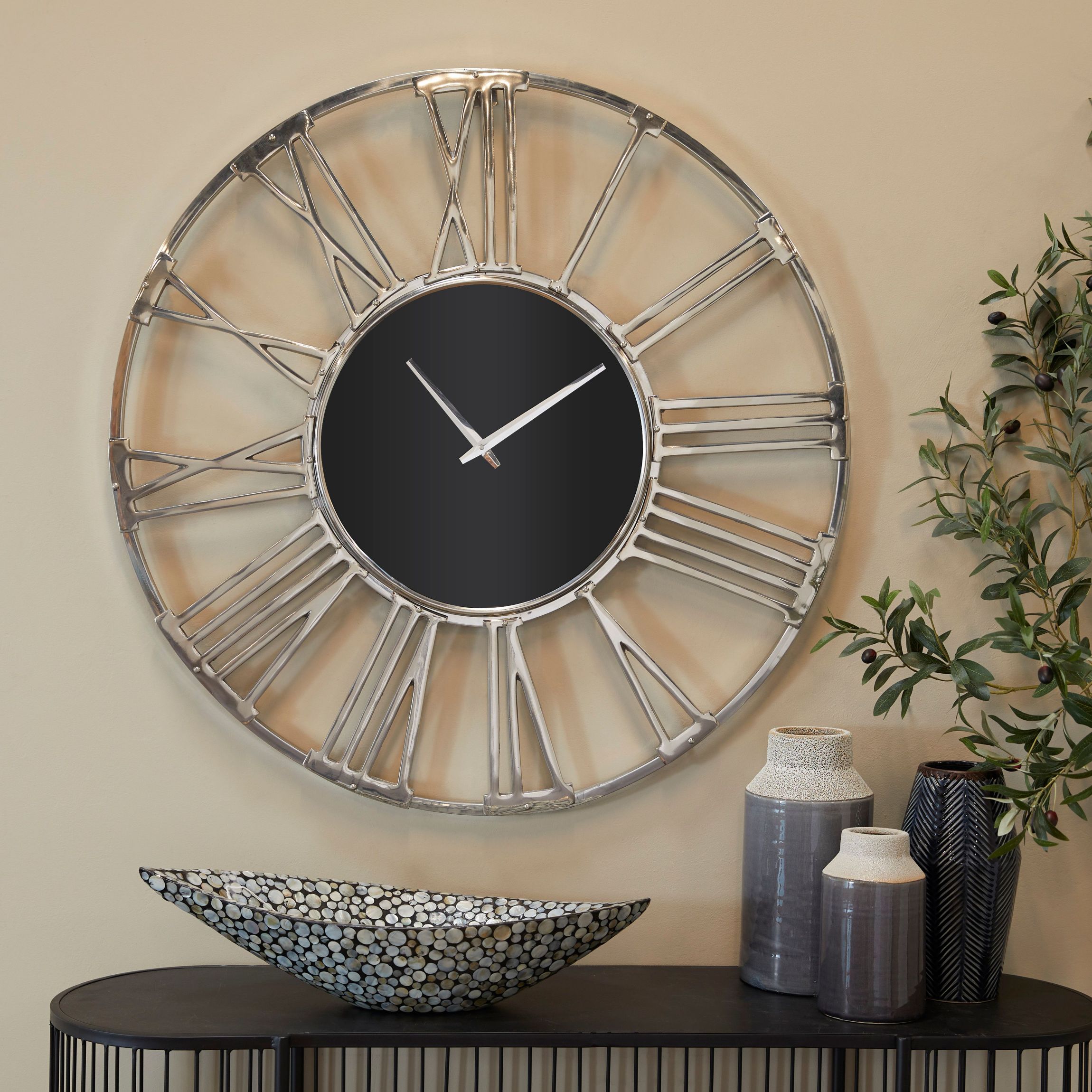 Modern Aluminum Wall Clock