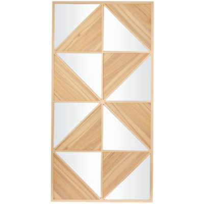 The Novogratz Contemporary Wood Wall Decor, Light Brown, XL