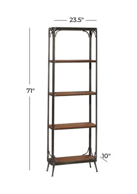 Industrial Wood Shelving Unit