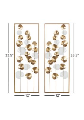 Modern Metal Wall Decor - Set of 2