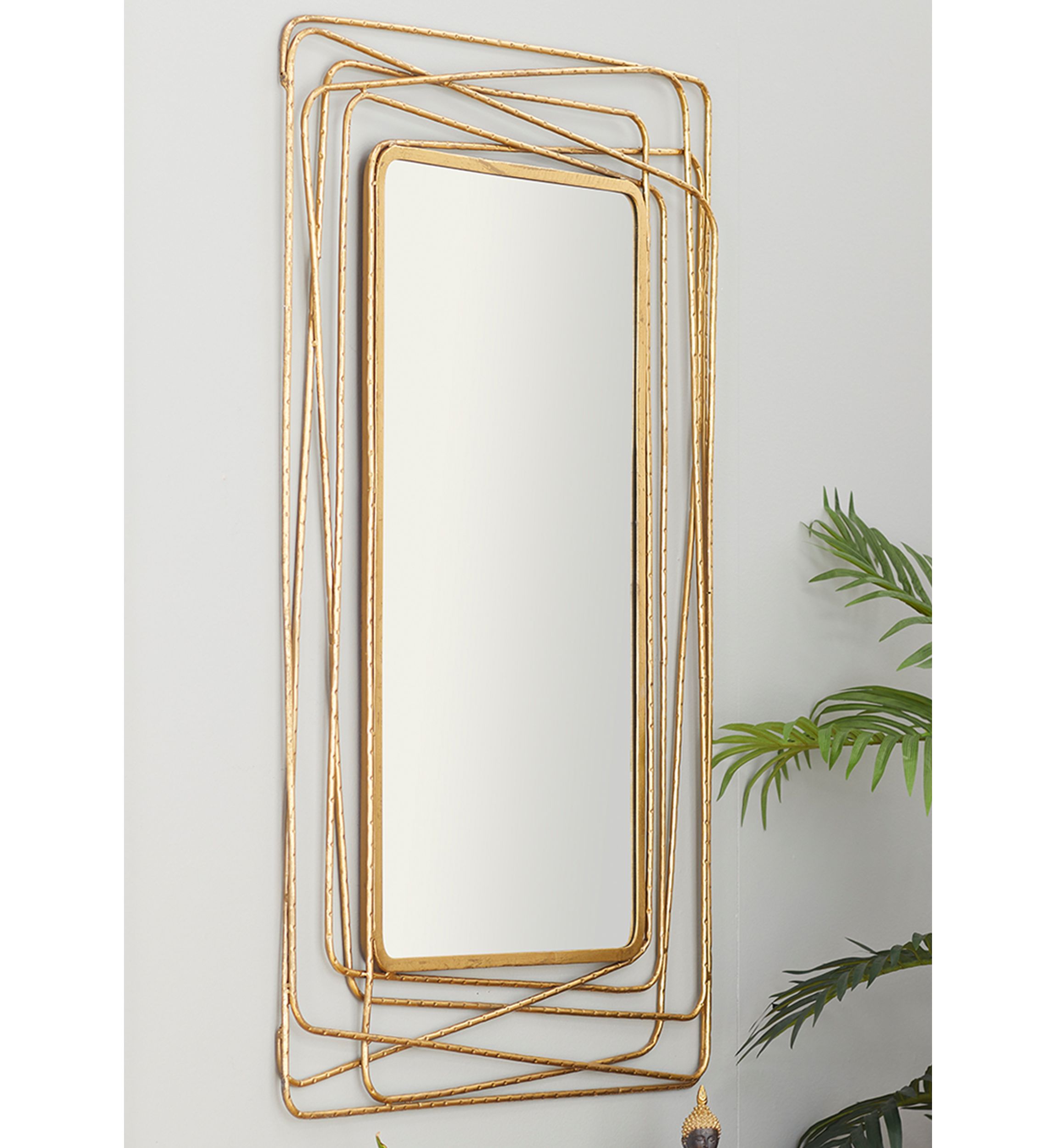 Contemporary Metal Wall Mirror