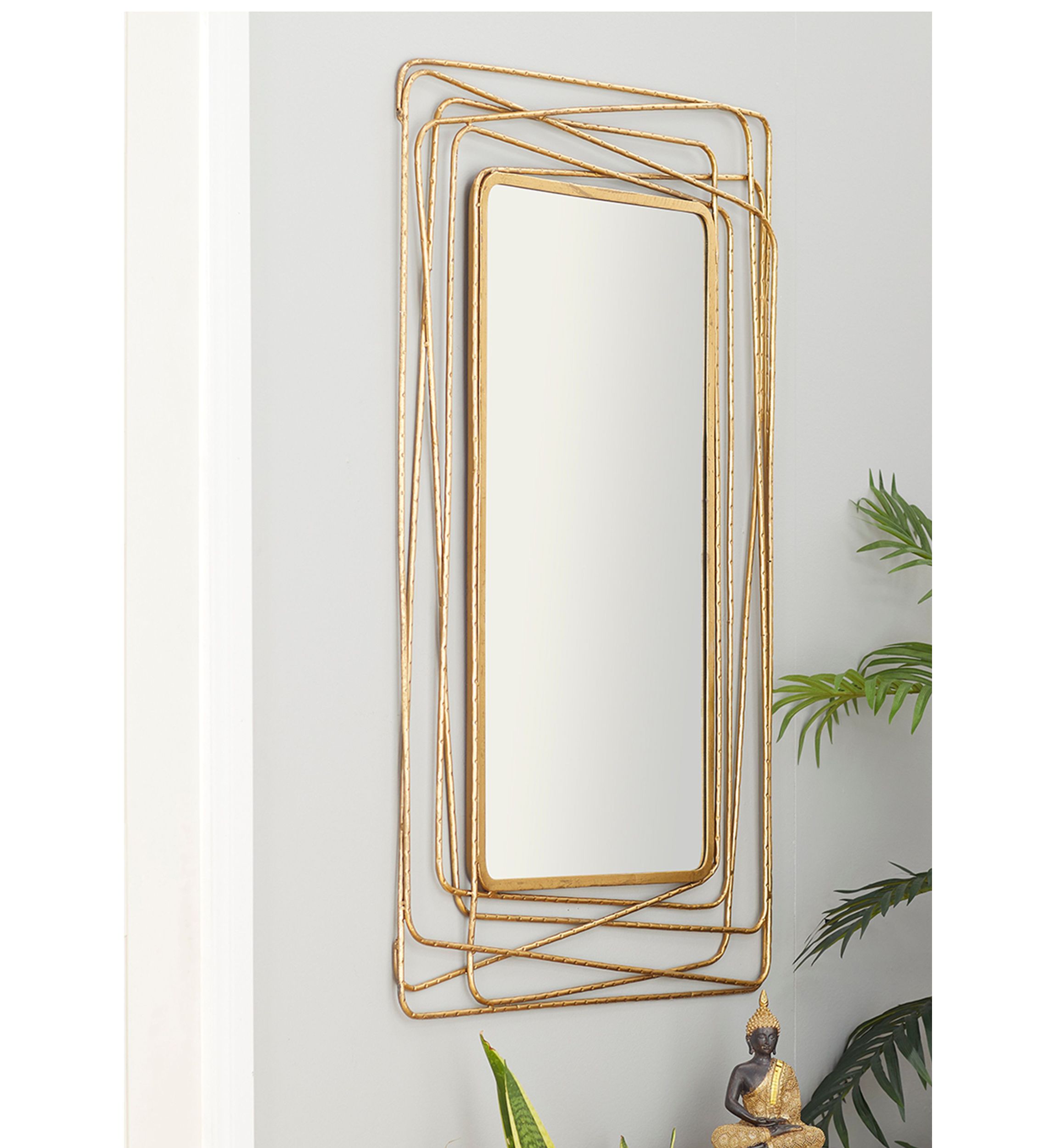 Contemporary Metal Wall Mirror