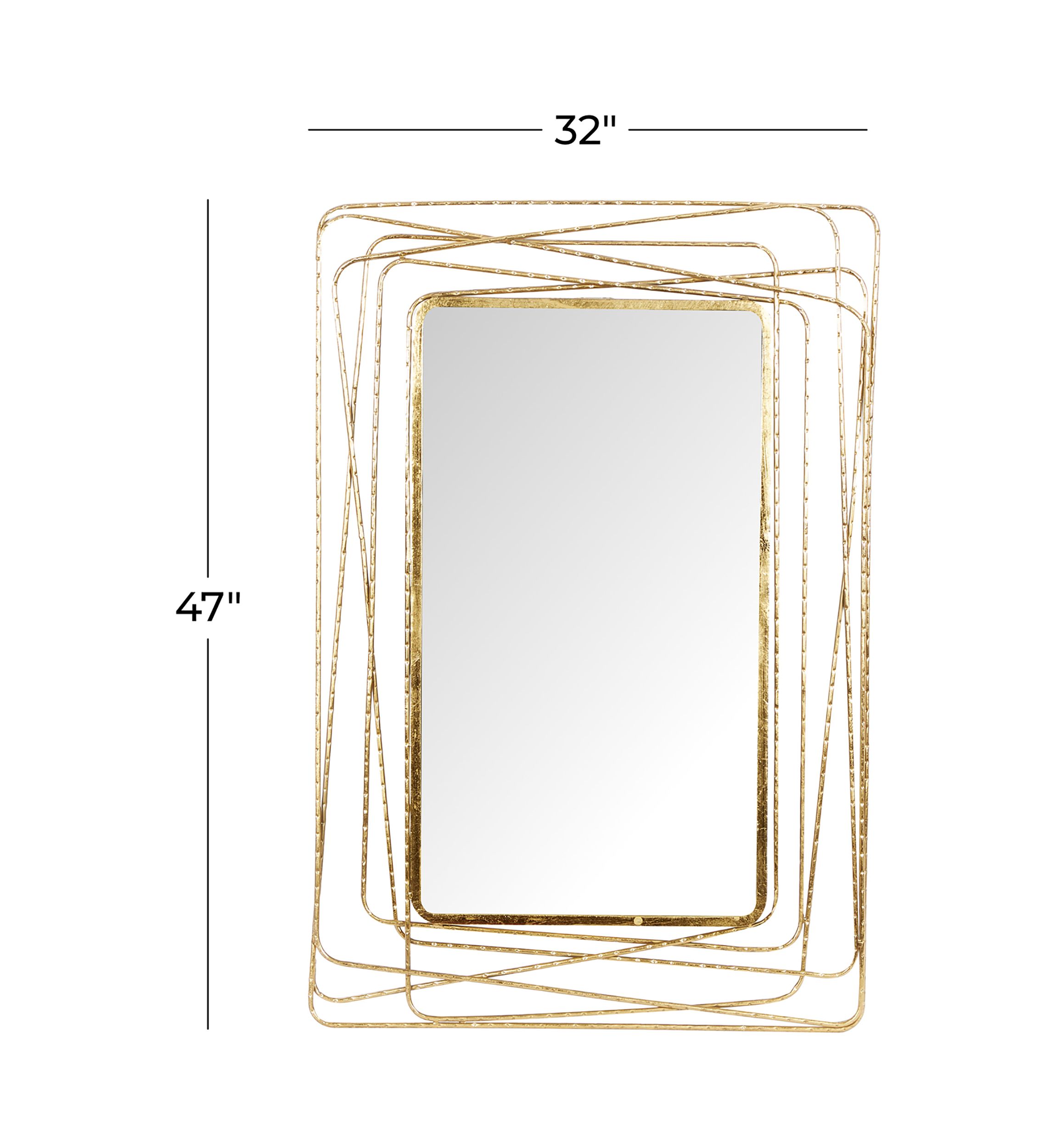 Contemporary Metal Wall Mirror
