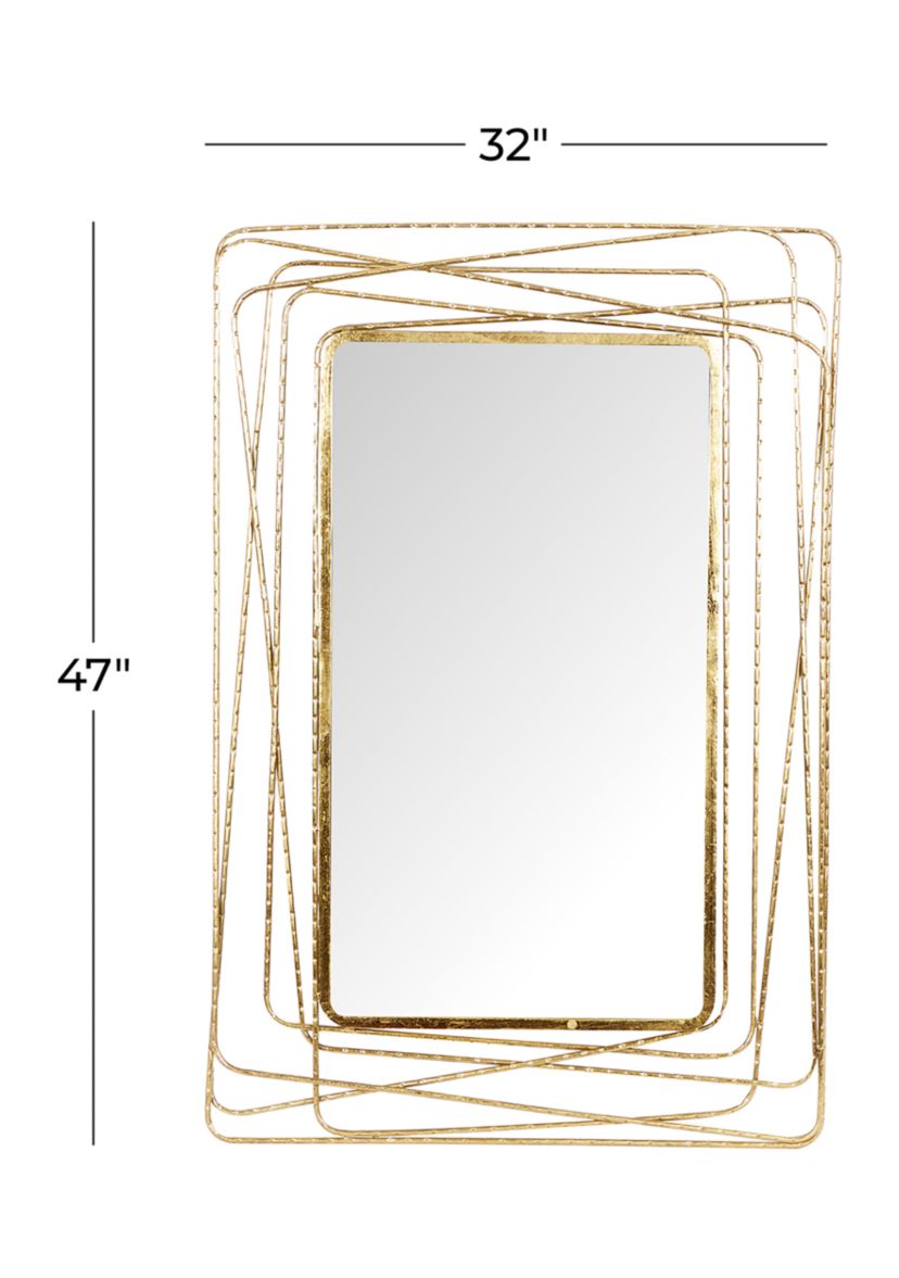 Contemporary Metal Wall Mirror