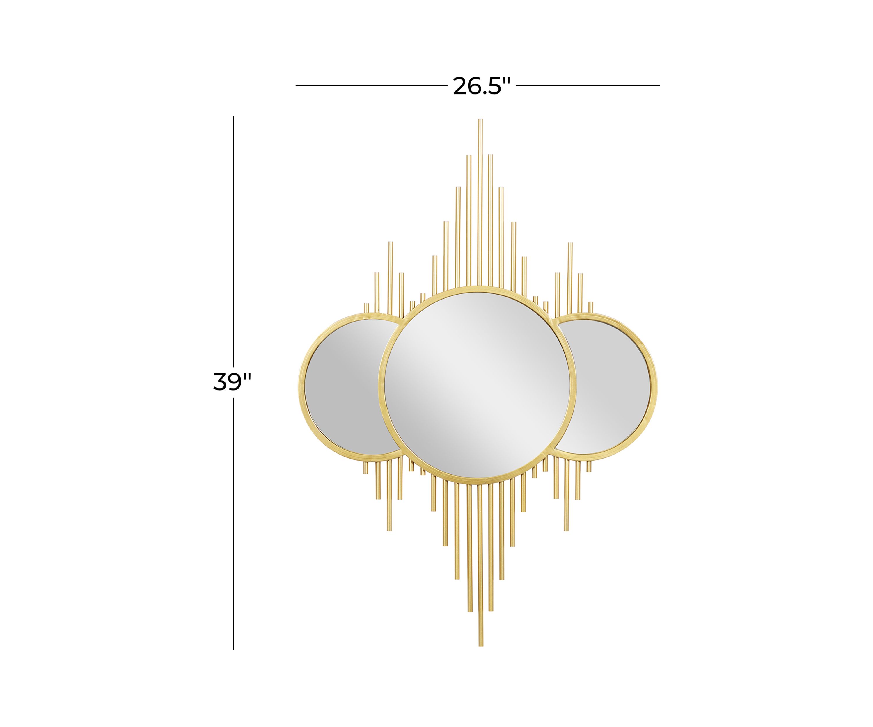 Contemporary Metal Wall Mirror