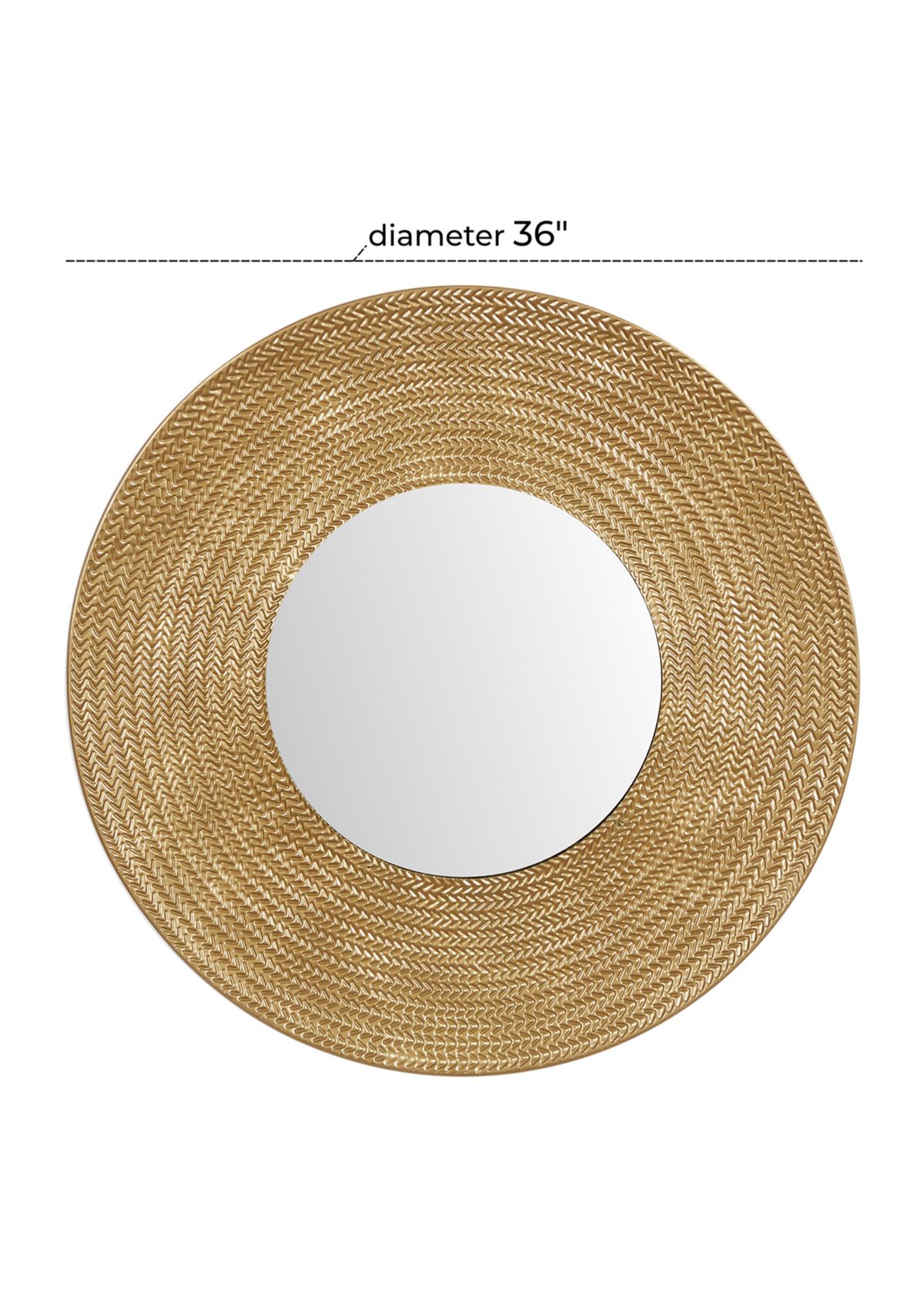 Contemporary Metal Wall Mirror