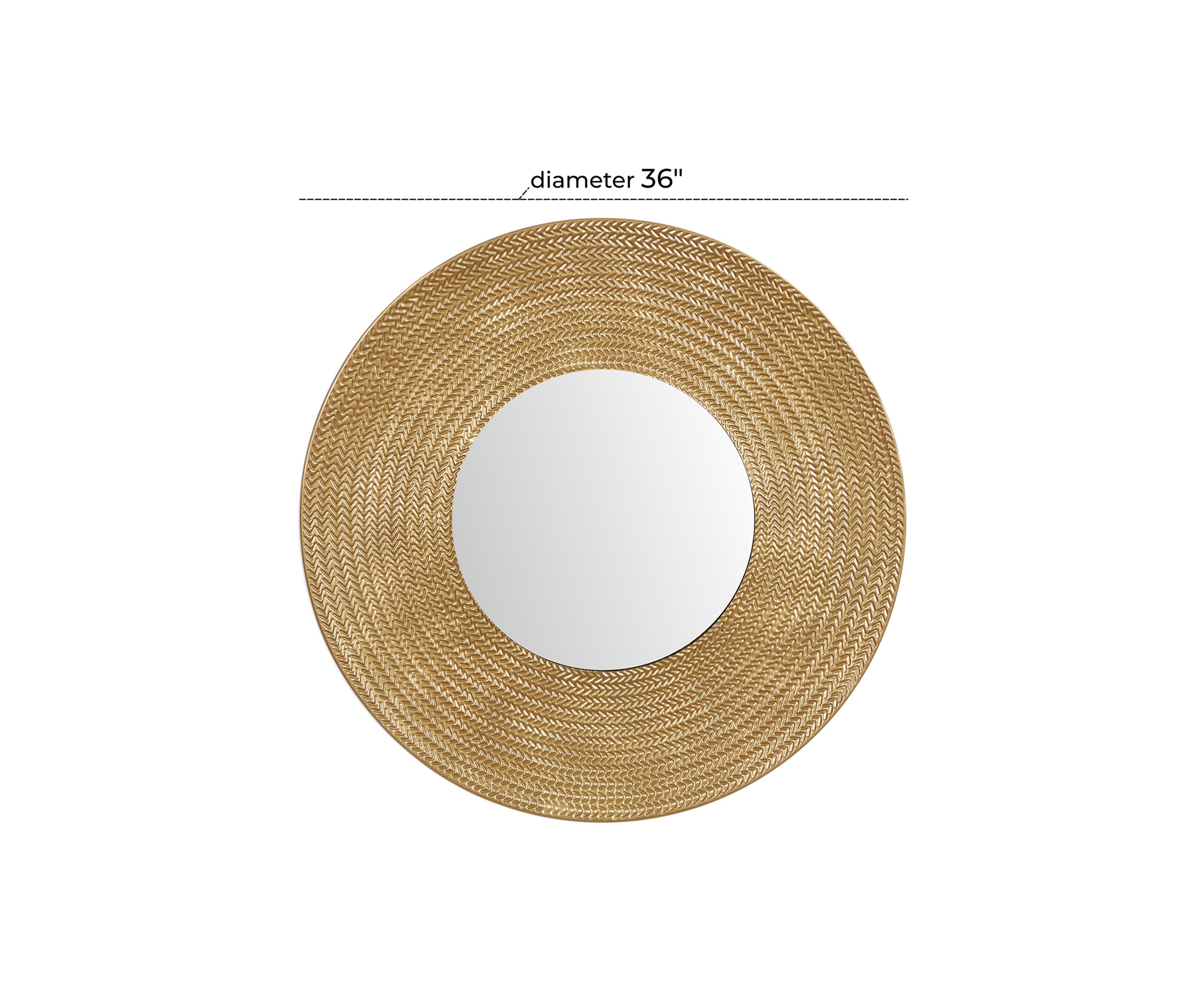 Contemporary Metal Wall Mirror