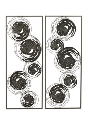 Contemporary Metal Wall Decor - Set of 2