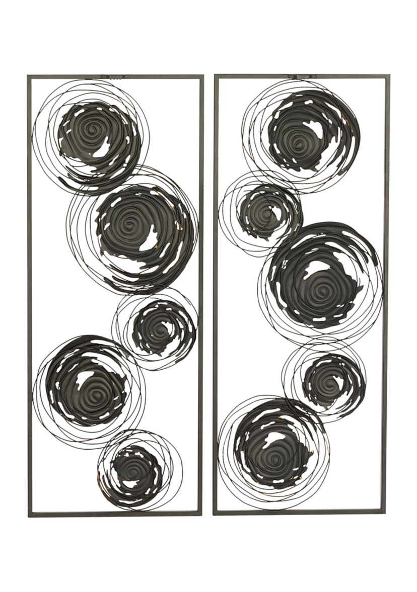 Contemporary Metal Wall Decor - Set of 2