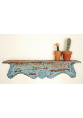 Rustic Wood Wall Shelf