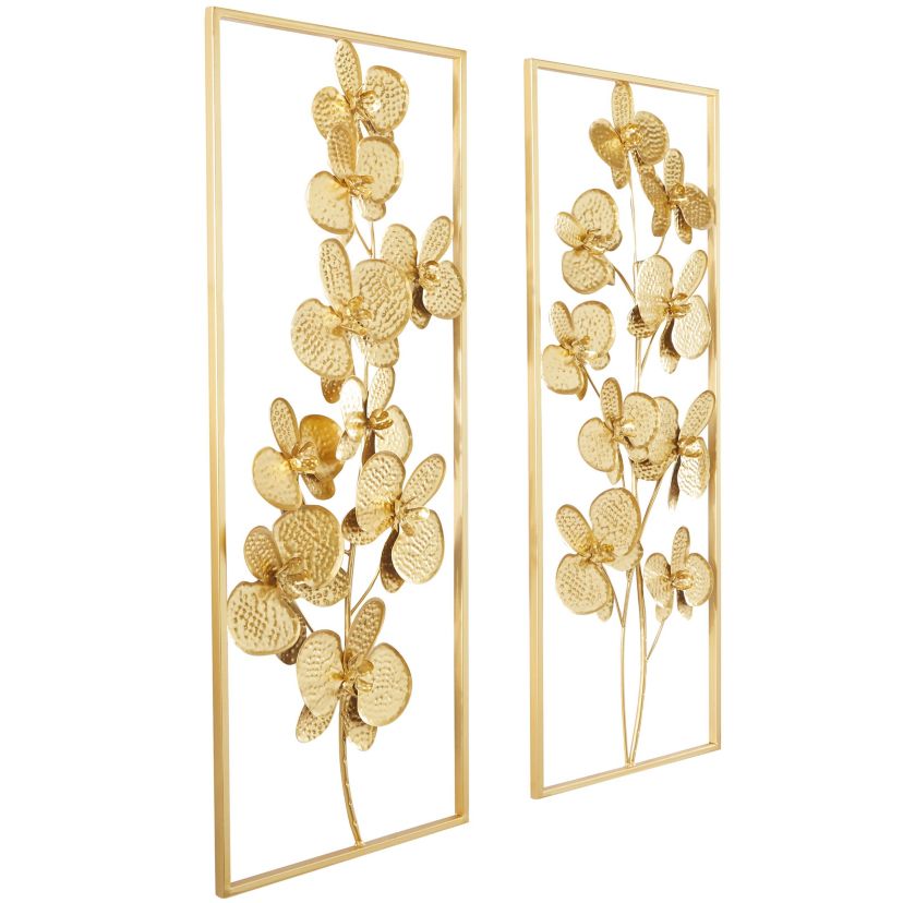 Glam Metal Wall Decor - Set of 2