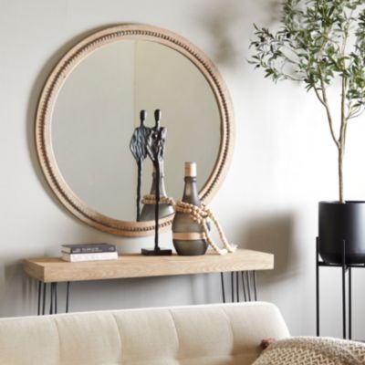 Bohemian Wood Wall Mirror