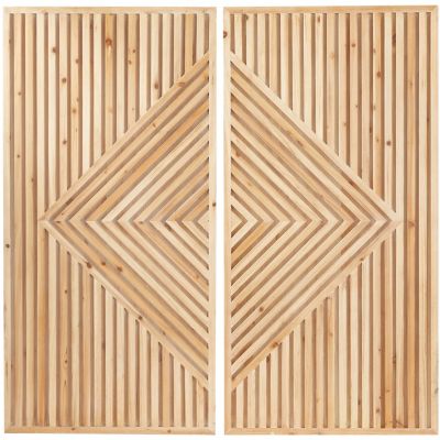 Monroe Lane Bohemian Wood Wall Decor - Set of 2, Brown, XL