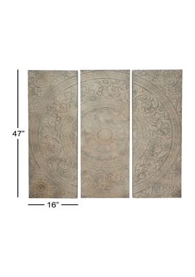 Wood Vintage Wall Décor - Set of 3