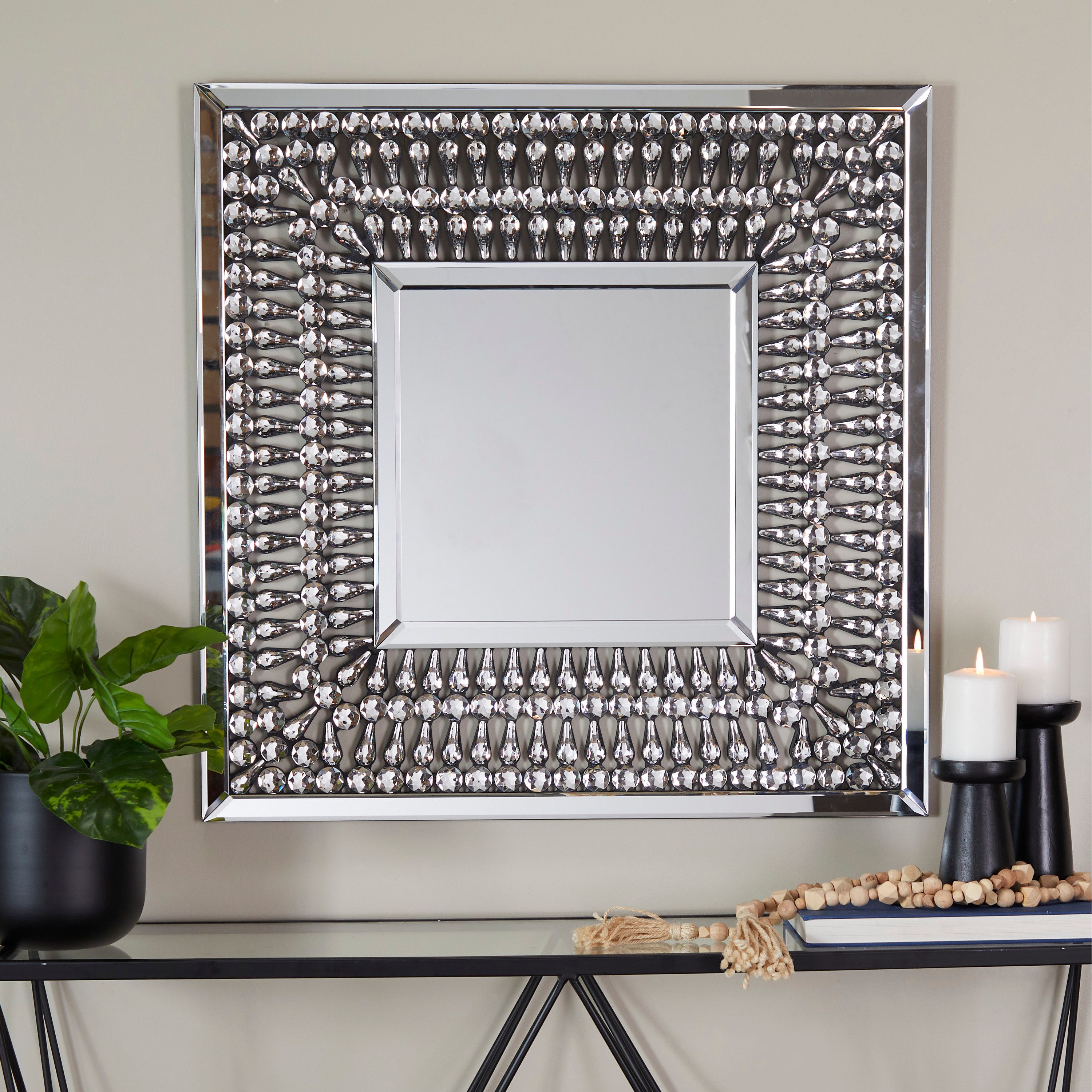 Glam Glass Wall Mirror