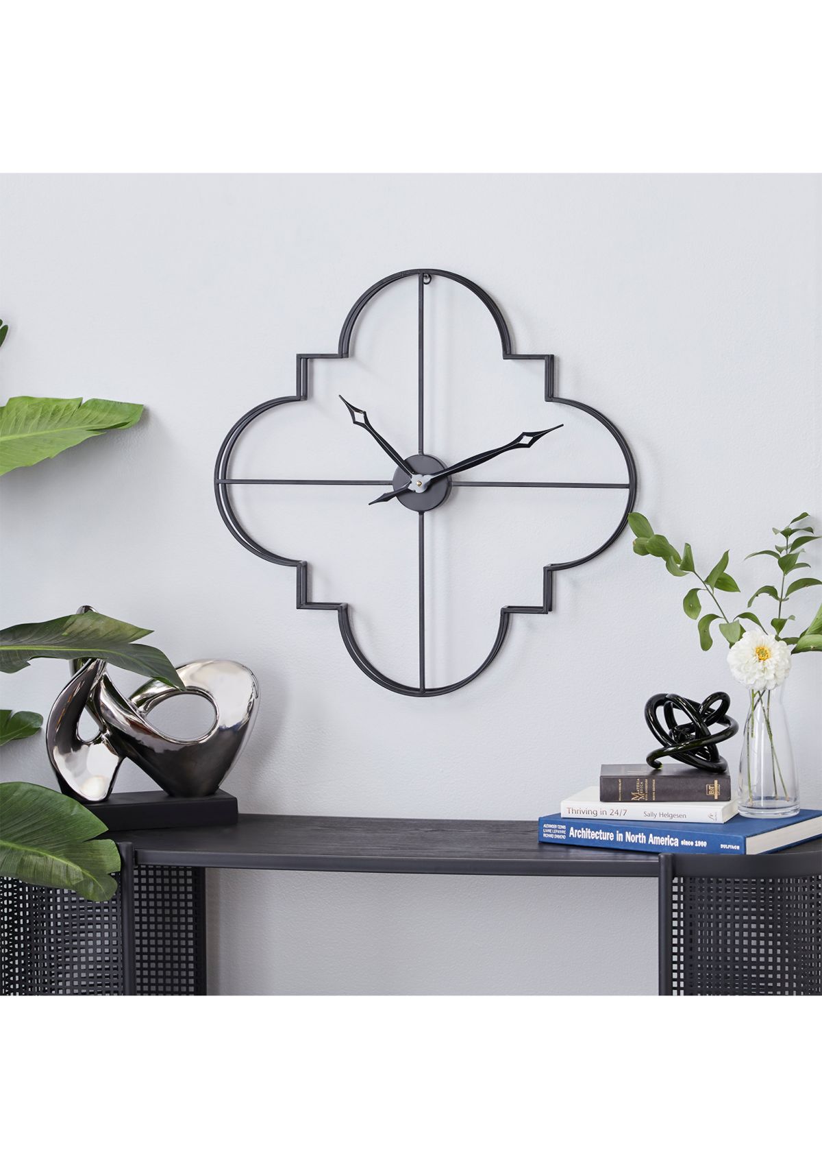 Cosmoliving by Cosmopolitan Glam Metal Wall Clock | Belk