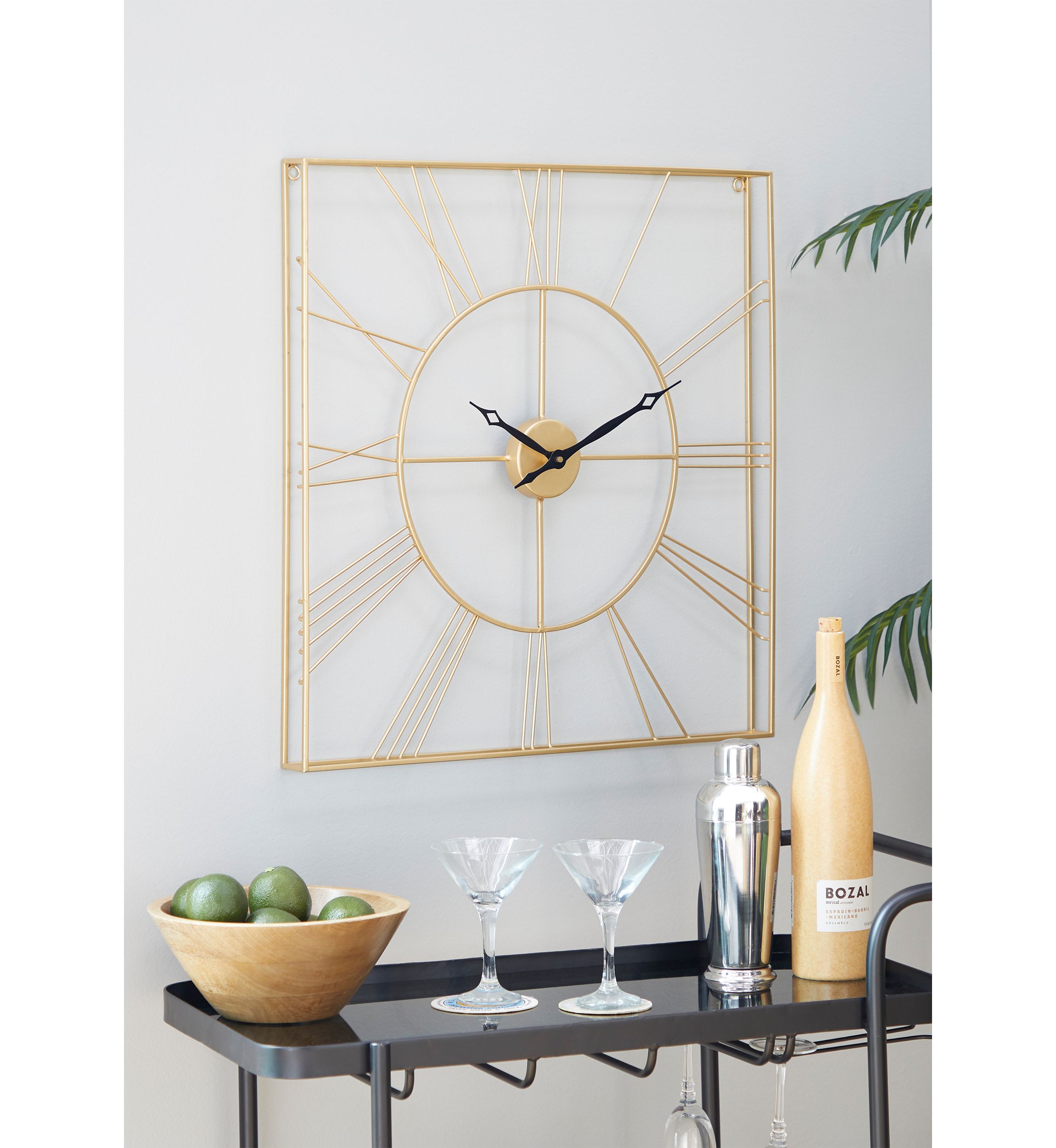 Glam Metal Wall Clock
