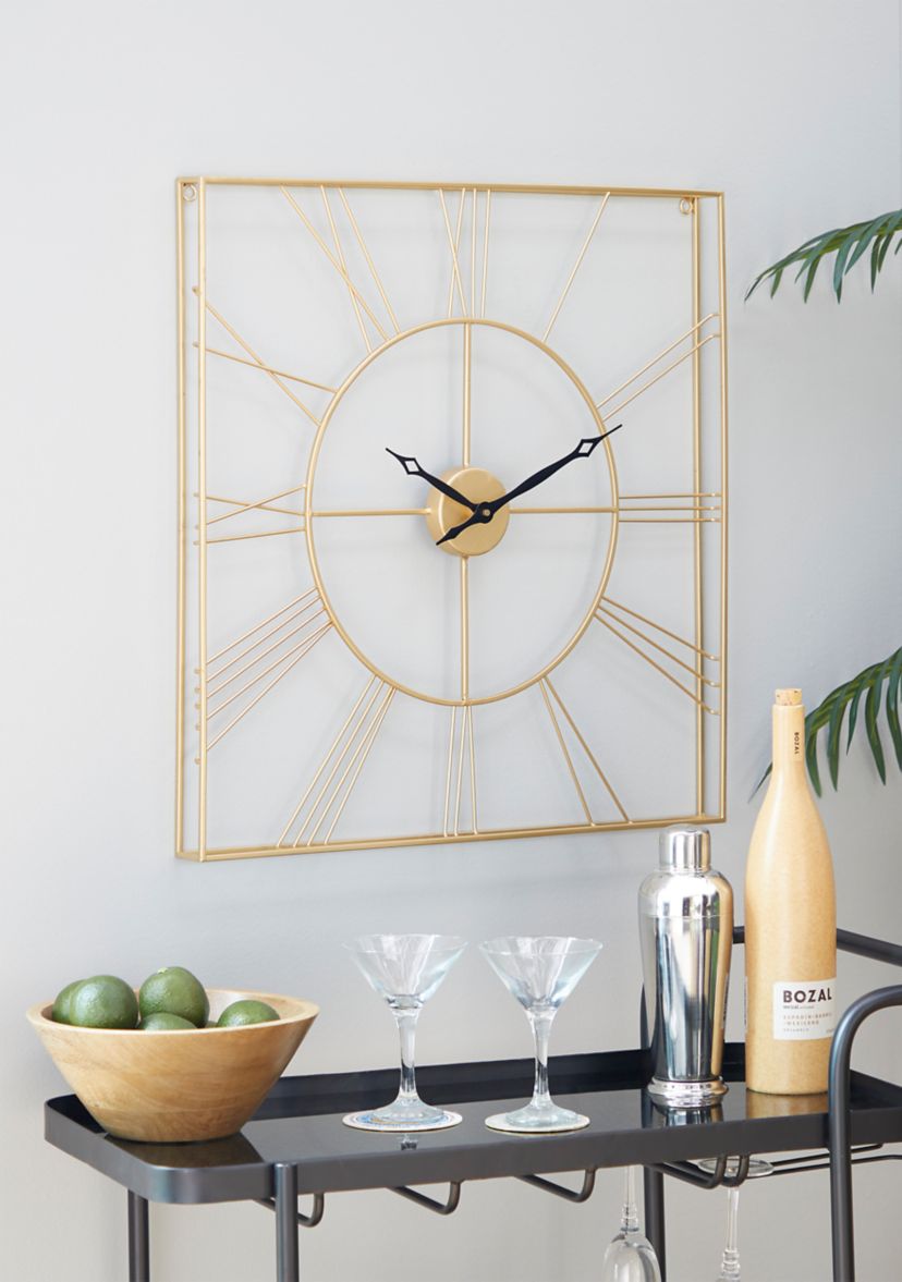 Glam Metal Wall Clock