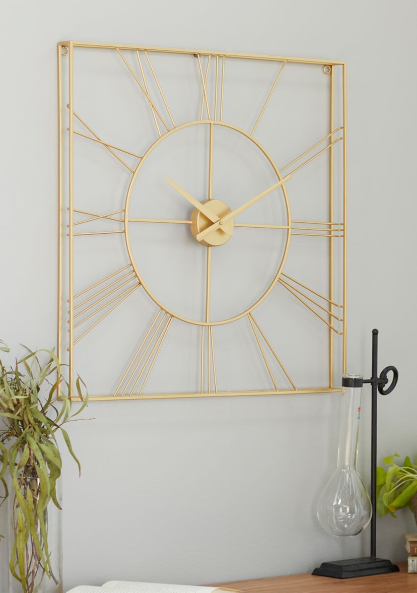 Glam Metal Wall Clock