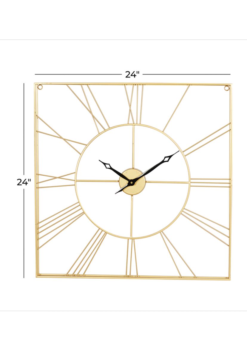 Glam Metal Wall Clock