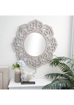 Farmhouse Wooden Wall Mirror