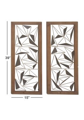 Contemporary Metal Wall Decor - Set of 2