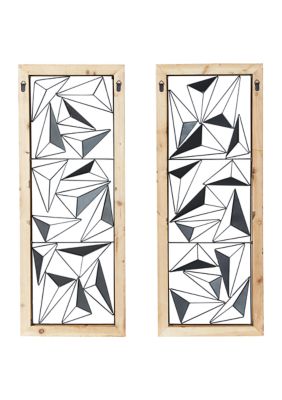 Contemporary Metal Wall Decor - Set of 2