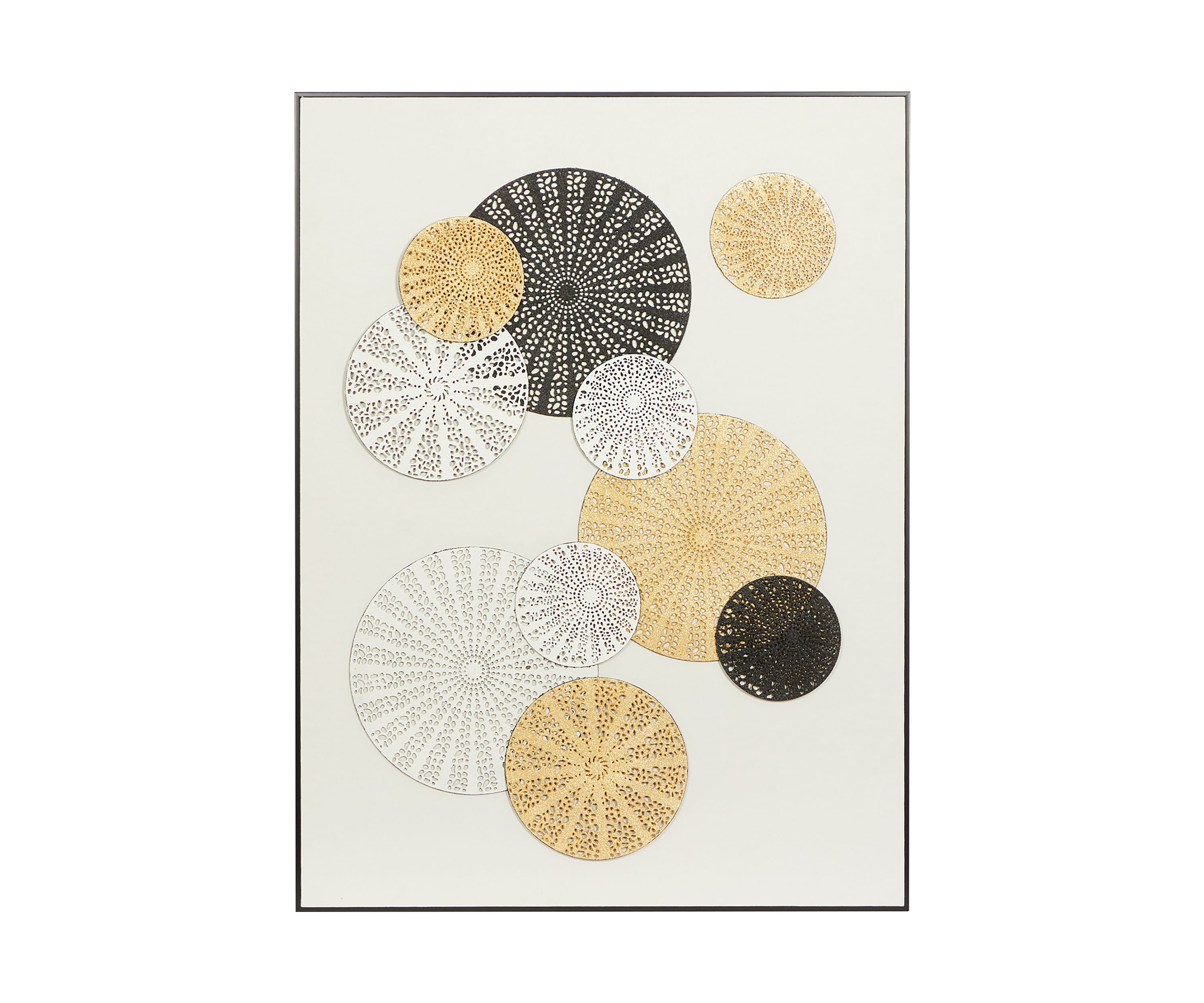 Contemporary Cotton Framed Wall Art