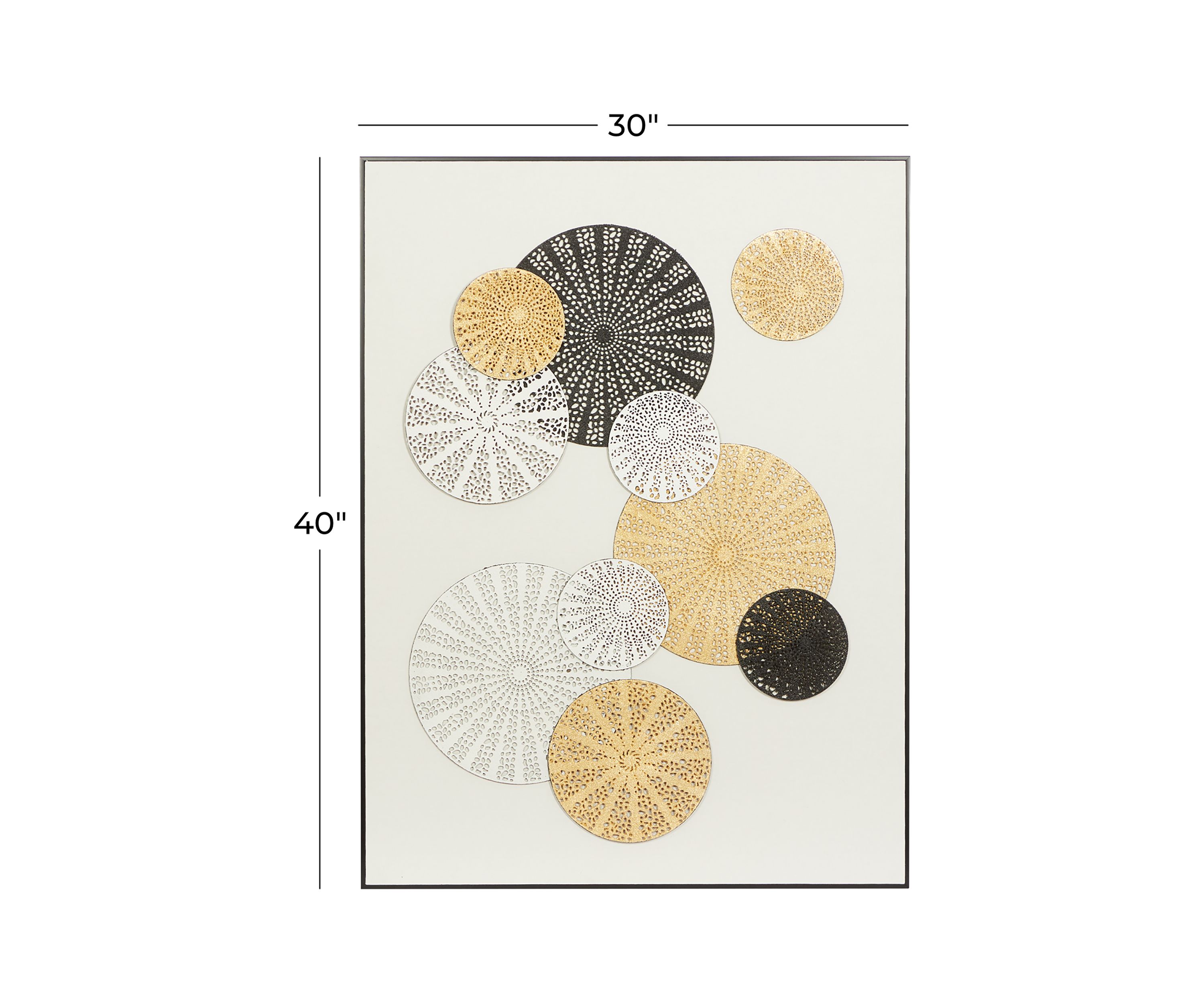 Contemporary Cotton Framed Wall Art