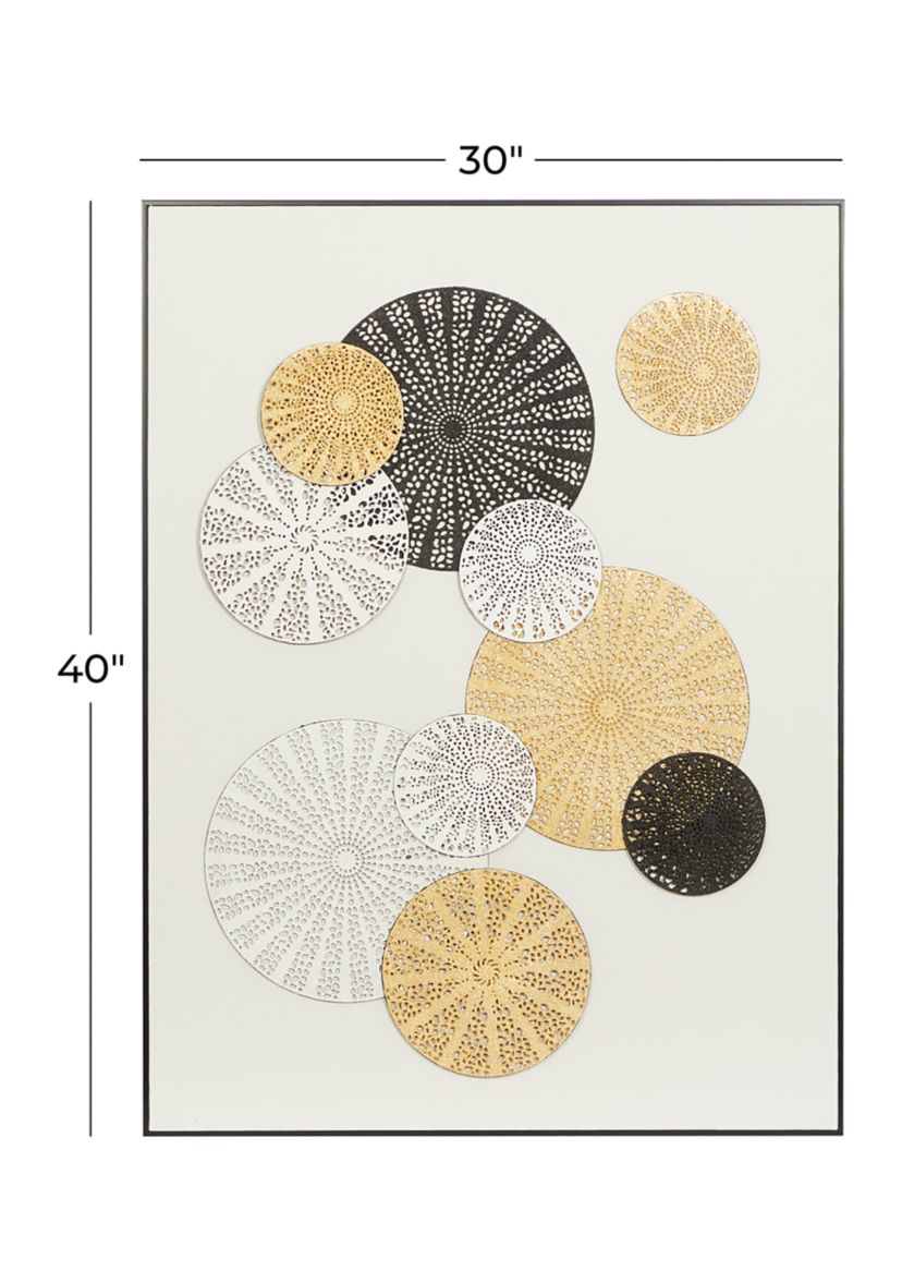 Contemporary Cotton Framed Wall Art