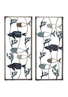 Coastal Metal Wall Decor - Set of 2