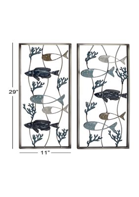 Coastal Metal Wall Decor - Set of 2