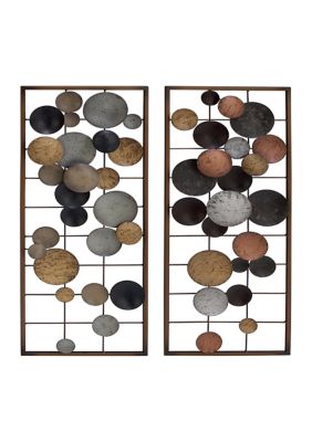 Contemporary Metal Wall Decor - Set of 2