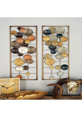 Contemporary Metal Wall Decor - Set of 2